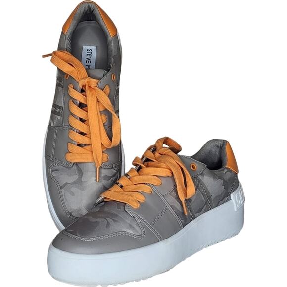 Steve Madden Zayden Camouflage Platform Sneakers Size 9 - Picture 4 of 12